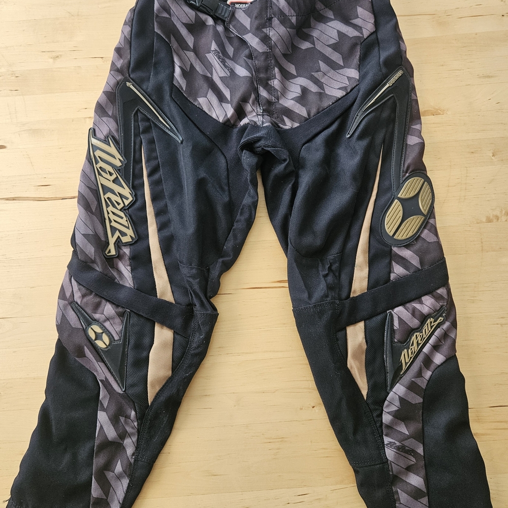 No Fear Racing Black and Tan Motocross Pants